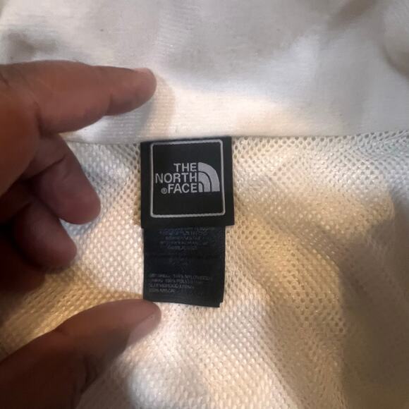 The North Face Womens M White HyVent Hooded Windbreaker Hooded Lined Waterproof - Picture 3 of 11